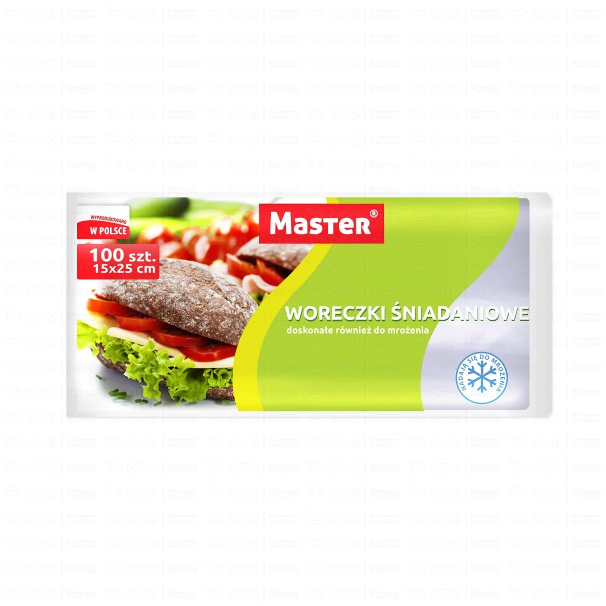 Woreczki śniadaniowe ekstra 15x25 cm LDPE 17 µm - 100 szt. S009 MASTER