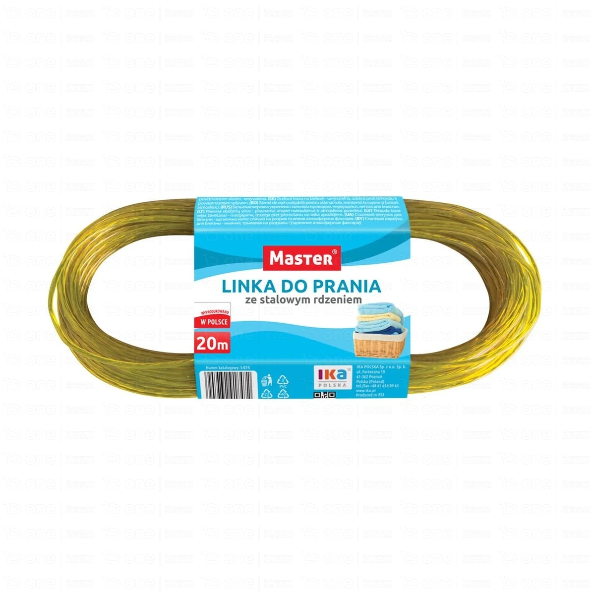 Linka do prania ze stalowym rdzeniem w powłoce plastikowej 20 m S074 MASTER
