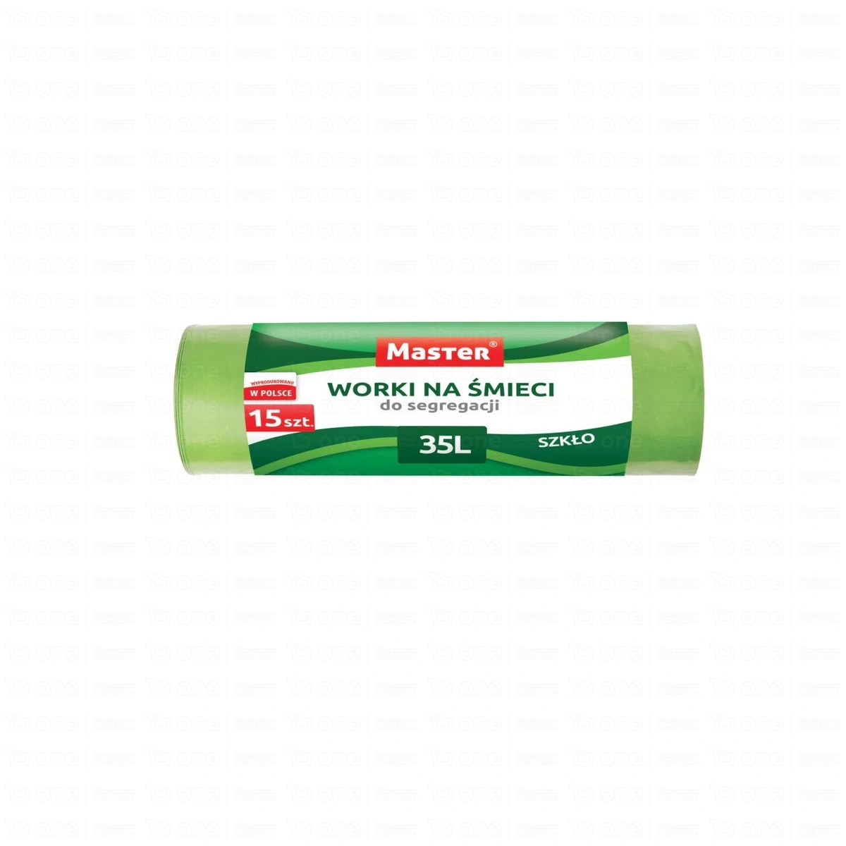 Worki do segregacji 35l zielone (szkło) LDPE 19 µm - 15 szt. S222 MASTER